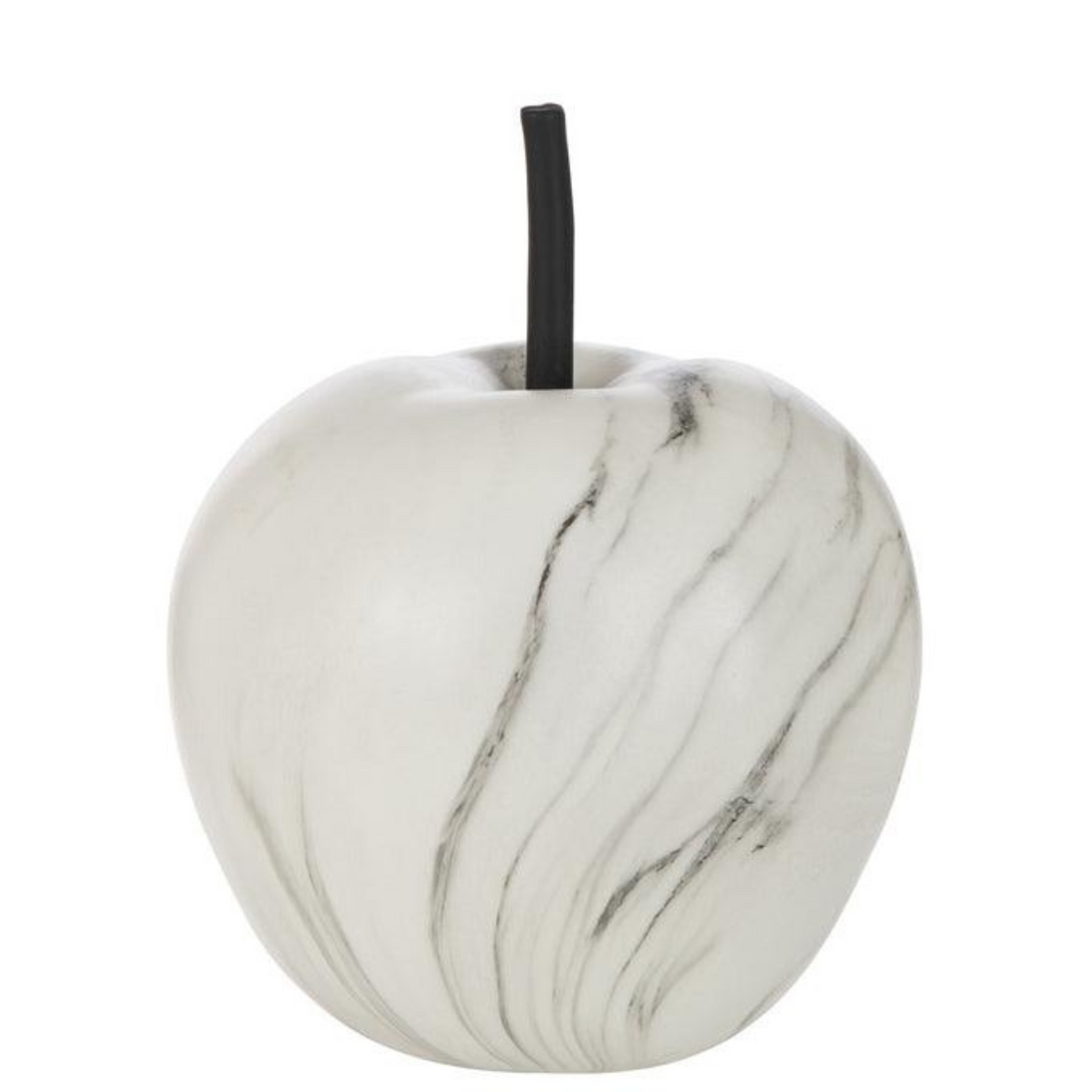 Appel Marmer Poly Wit Medium - Beeld - J-Line - livinglovely.nl