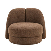 Arco Fauteuil Rond Aphrodite Bruin van PTMD, bruine ronde fauteuil met Aphrodite stof