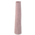 Ardala Light Pink Straight Round Ceramic Vase XL van PTMD, hoge lichtroze keramische vaas op witte achtergrond