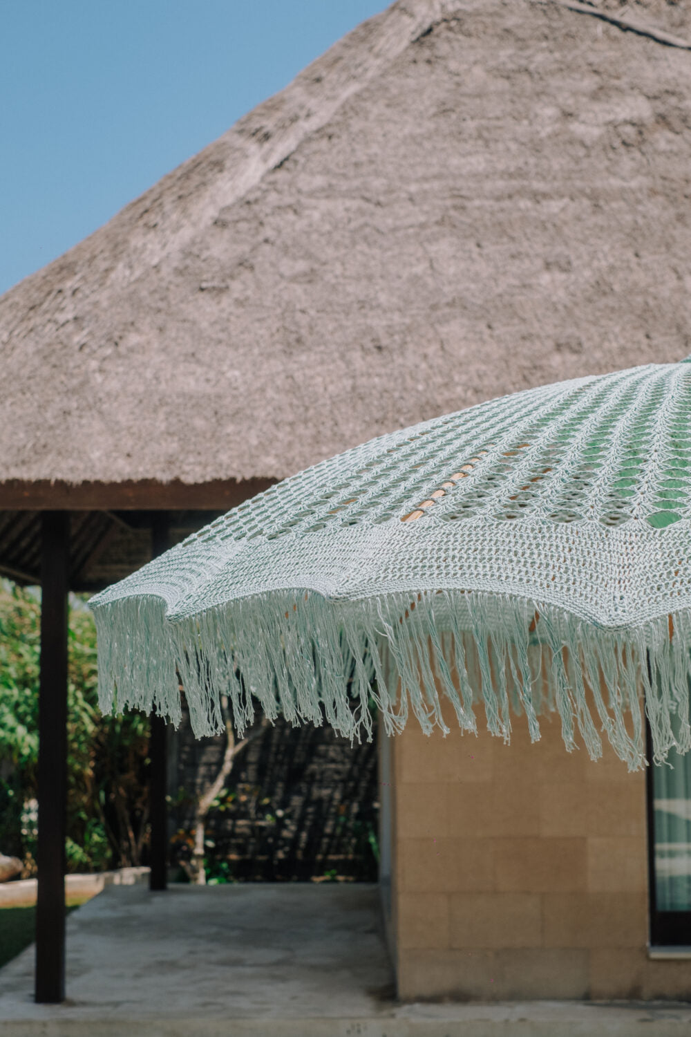 Bali Parasol Macrame Groen Ø250cm Todo Bien
