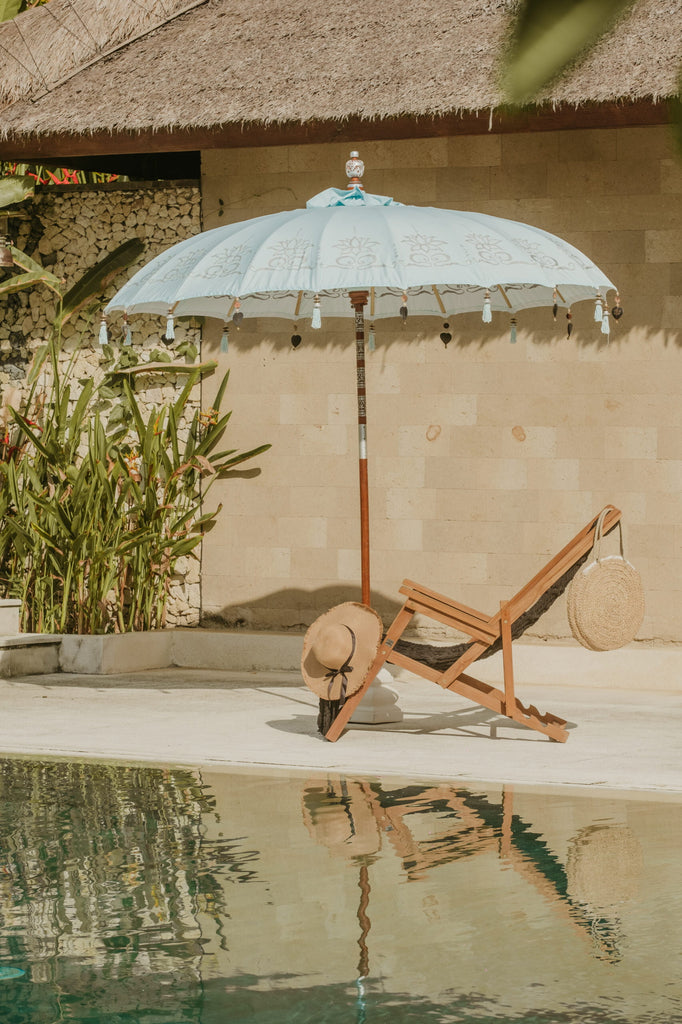 Bali Parasol - Mint Half Zilver - 250cm - Parasol - Todo Bien - livinglovely.nl