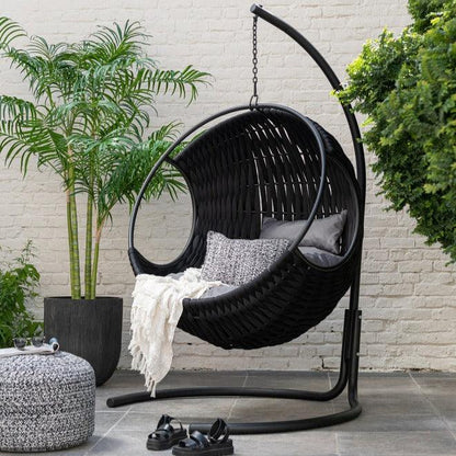Bamboepalm In Pot Plastiek Groen/Zwart Small - Kunstplant - J-Line - livinglovely.nl