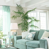 Bamboepalm In Pot Plastiek Groen/Zwart Small - Kunstplant - J-Line - livinglovely.nl