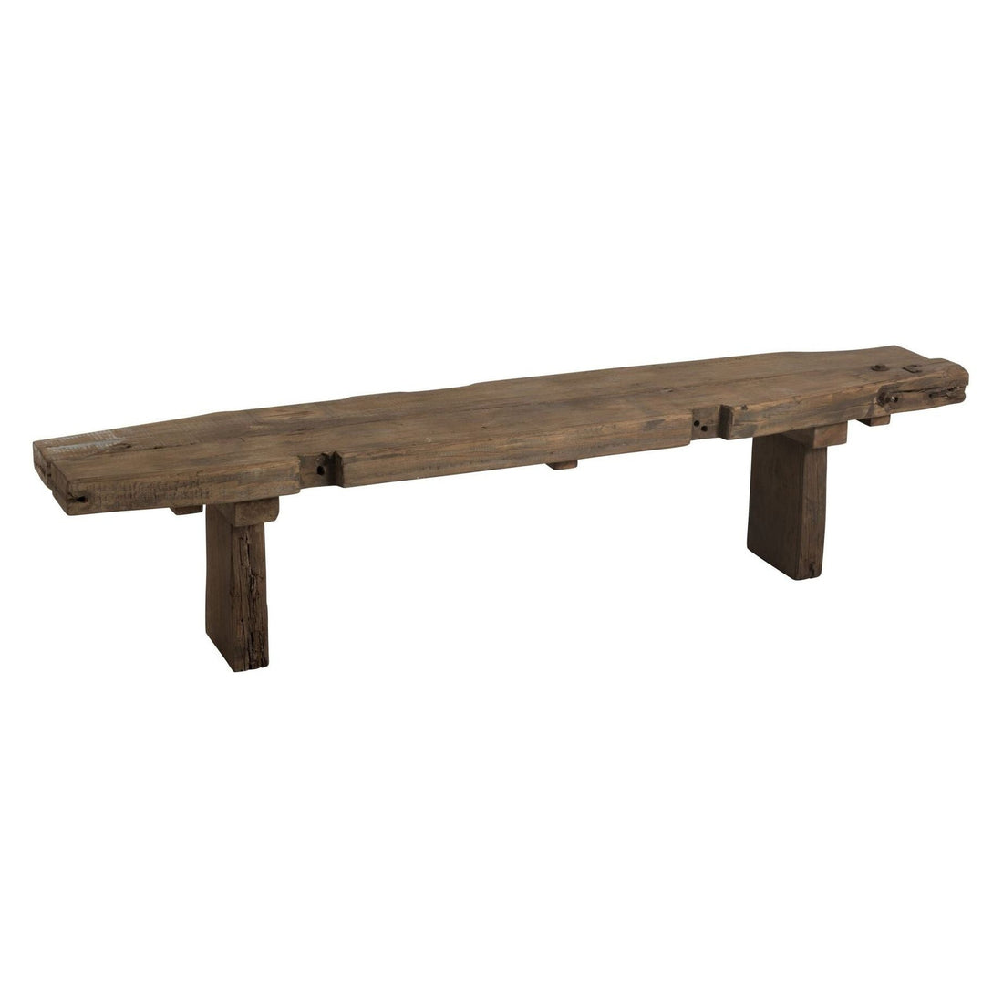 Sofa Rough aus recyceltem Holz Braun J-Line