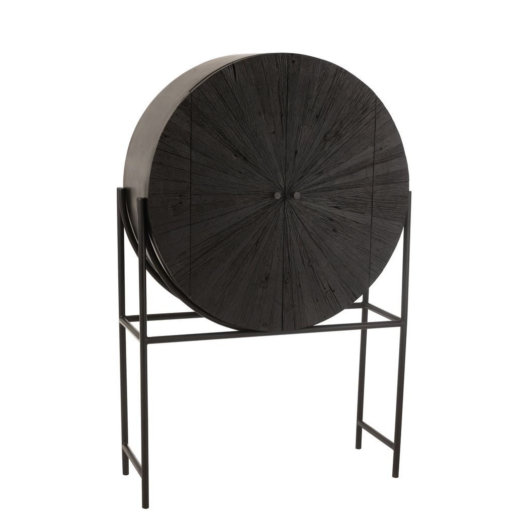 Barkast Shanil Gerecycled Hout Zwart J-Line