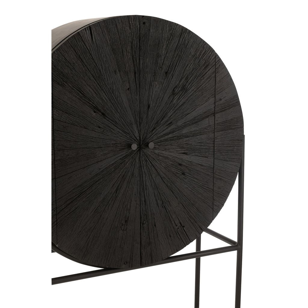 Barkast Shanil Gerecycled Hout Zwart J-Line