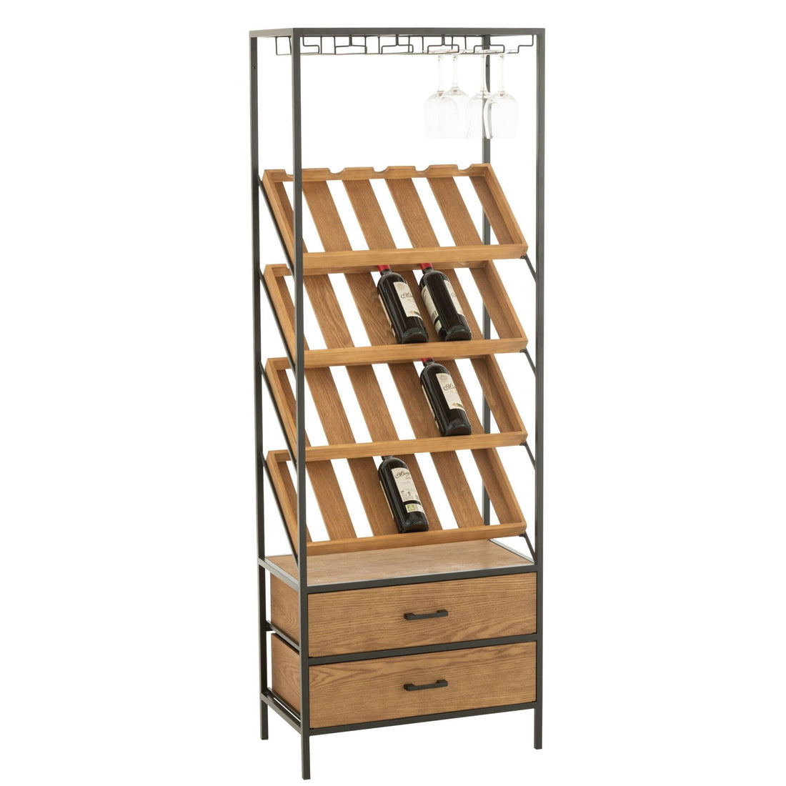 Barkast Wine Fineer Naturel/Zwart Large J-Line