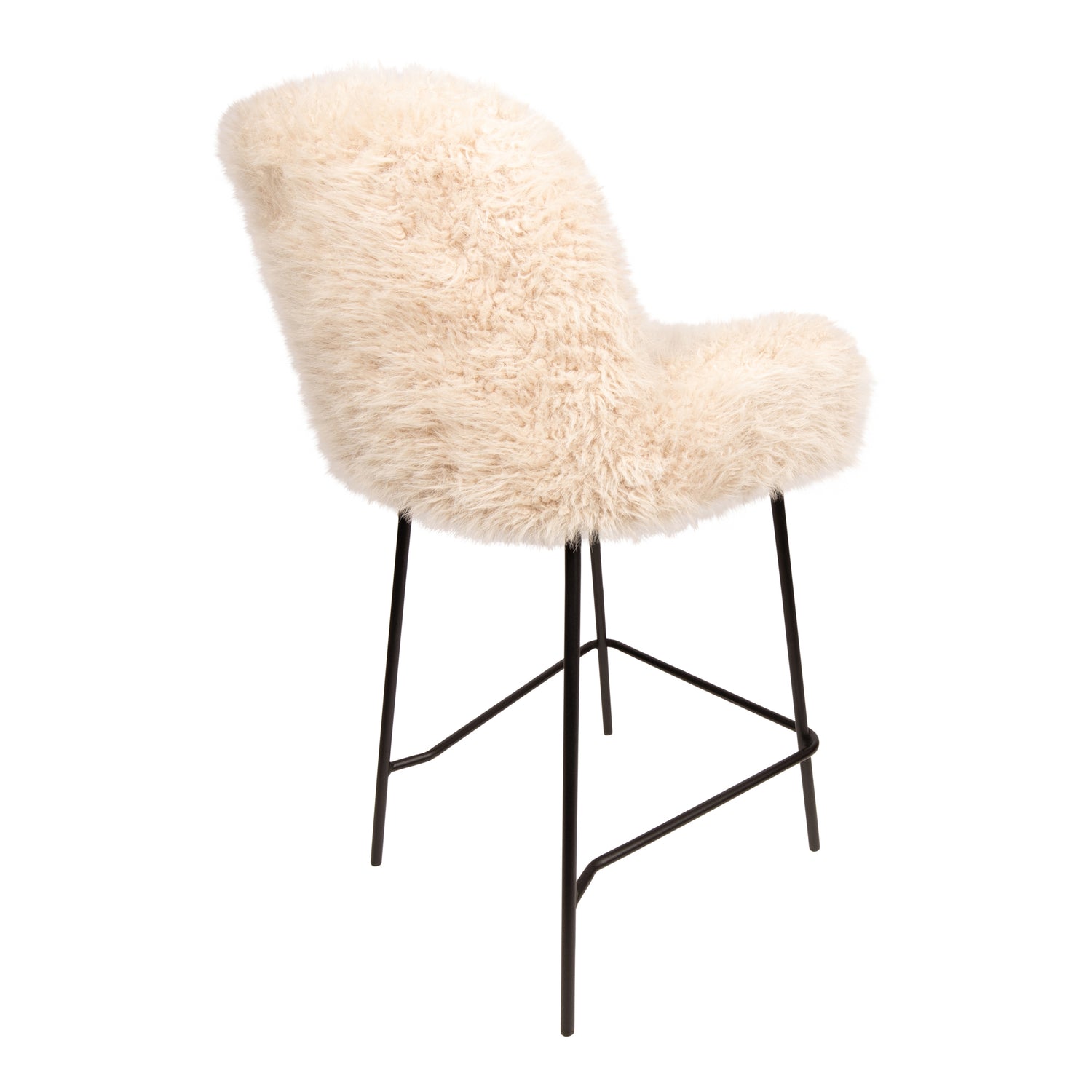 Zwart metalen frame van de Leander barkruk van PTMD