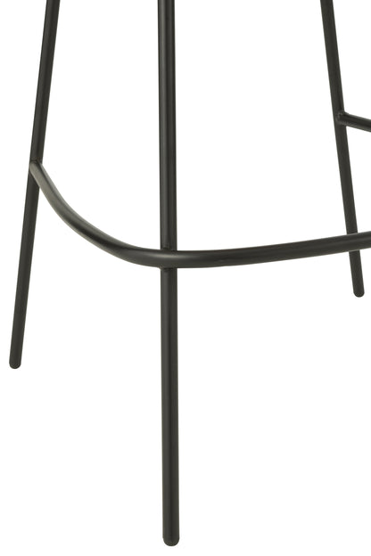 Barkruk Napoli Licht Roze- J-Line - Barkruk - J-Line - livinglovely.nl