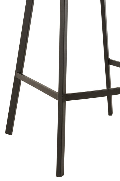 Barstoel Olivier Textiel/Metaal Donker Groen - Barkruk - J-Line - livinglovely.nl