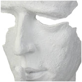 Beeld Gezicht Wit 14x12x34cm - Beeld - Living Lovely - livinglovely.nl