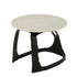 Bijzettafel Aluminium/Steen Zwart/Wit Set van 2 J-Line - Bijzettafel - J-Line - livinglovely.nl