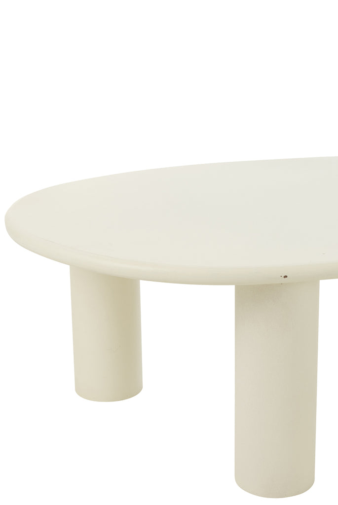 Bijzettafel Bali Wit Large J-Line - Bijzettafel - J-Line - livinglovely.nl