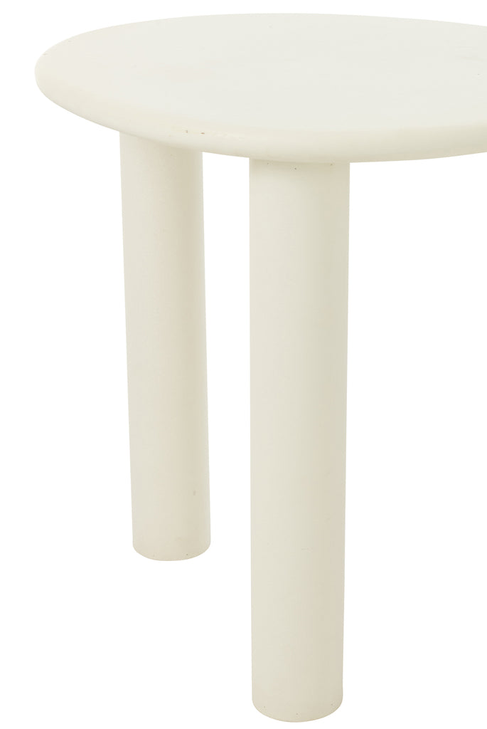 Bijzettafel Bali Wit Small J-Line - Bijzettafel - J-Line - livinglovely.nl