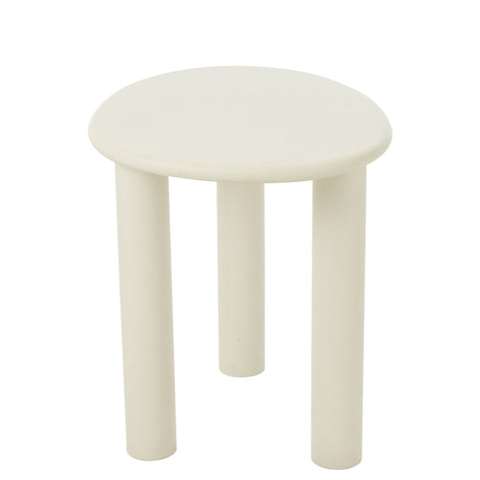 Bijzettafel Bali Wit Small J-Line - Bijzettafel - J-Line - livinglovely.nl