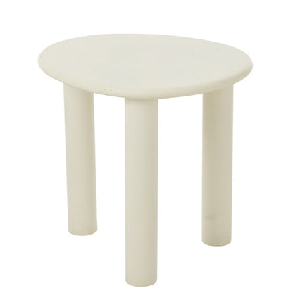 Bijzettafel Bali Wit Small J-Line - Bijzettafel - J-Line - livinglovely.nl
