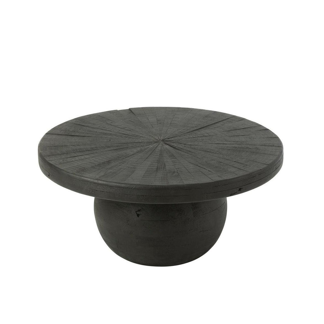 Bijzettafel Bol Shanil Hout Zwart - Bijzettafel - J-Line - livinglovely.nl