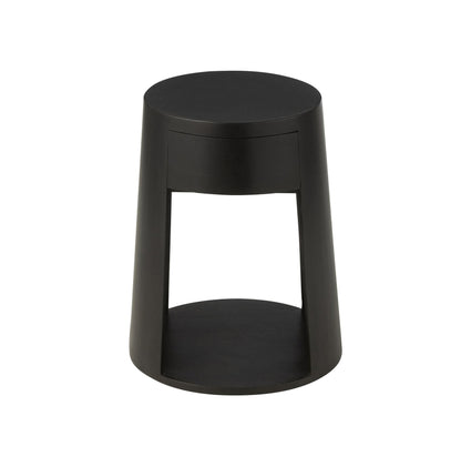 Bijzettafel Drawn Mango Hout/Mdf Zwart J-Line