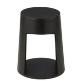 Bijzettafel Drawn Mango Hout/Mdf Zwart - Bijzettafel - J-Line - livinglovely.nl