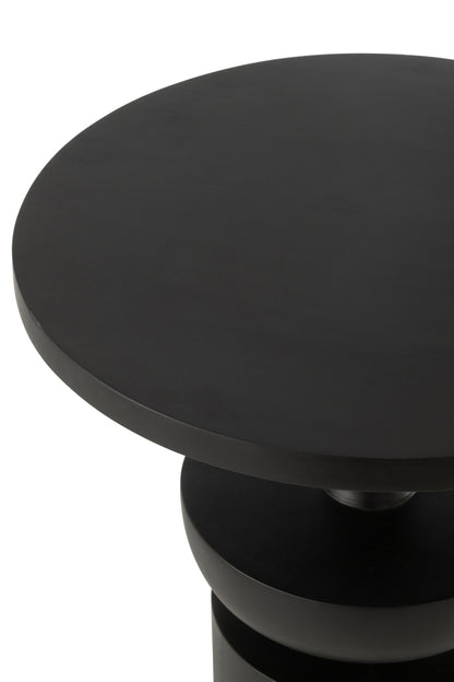 Bijzettafel Goa Mangohout Zwart - Bijzettafel - J-Line - livinglovely.nl