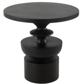 Bijzettafel Goa Mangohout Zwart - Bijzettafel - J-Line - livinglovely.nl