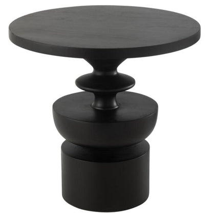 Bijzettafel Goa Mangohout Zwart - Bijzettafel - J-Line - livinglovely.nl