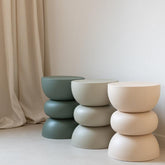 Bijzettafel Lise Ijzer Beige - Bijzettafel - J-Line - livinglovely.nl