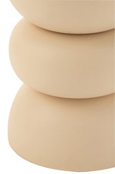Bijzettafel Lise Ijzer Beige - Bijzettafel - J-Line - livinglovely.nl