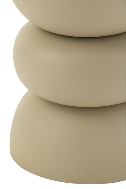 Bijzettafel Lise Ijzer Ivoor - Bijzettafel - J-Line - livinglovely.nl