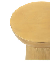 Bijzettafel Louane Aluminium Goud - Bijzettafel - J-Line - livinglovely.nl