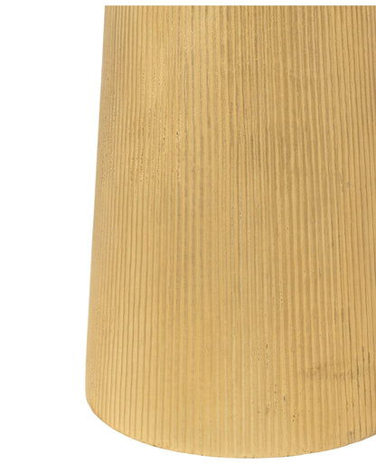 Bijzettafel Louane Aluminium Goud - Bijzettafel - J-Line - livinglovely.nl
