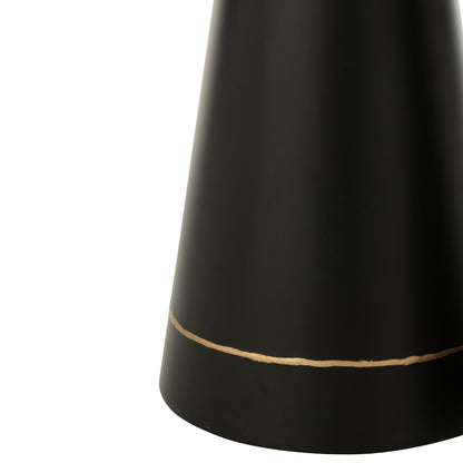 Bijzettafel Metaal Zwart/Goudkleurig Set van 2 J-Line - Bijzettafel - J-Line - livinglovely.nl