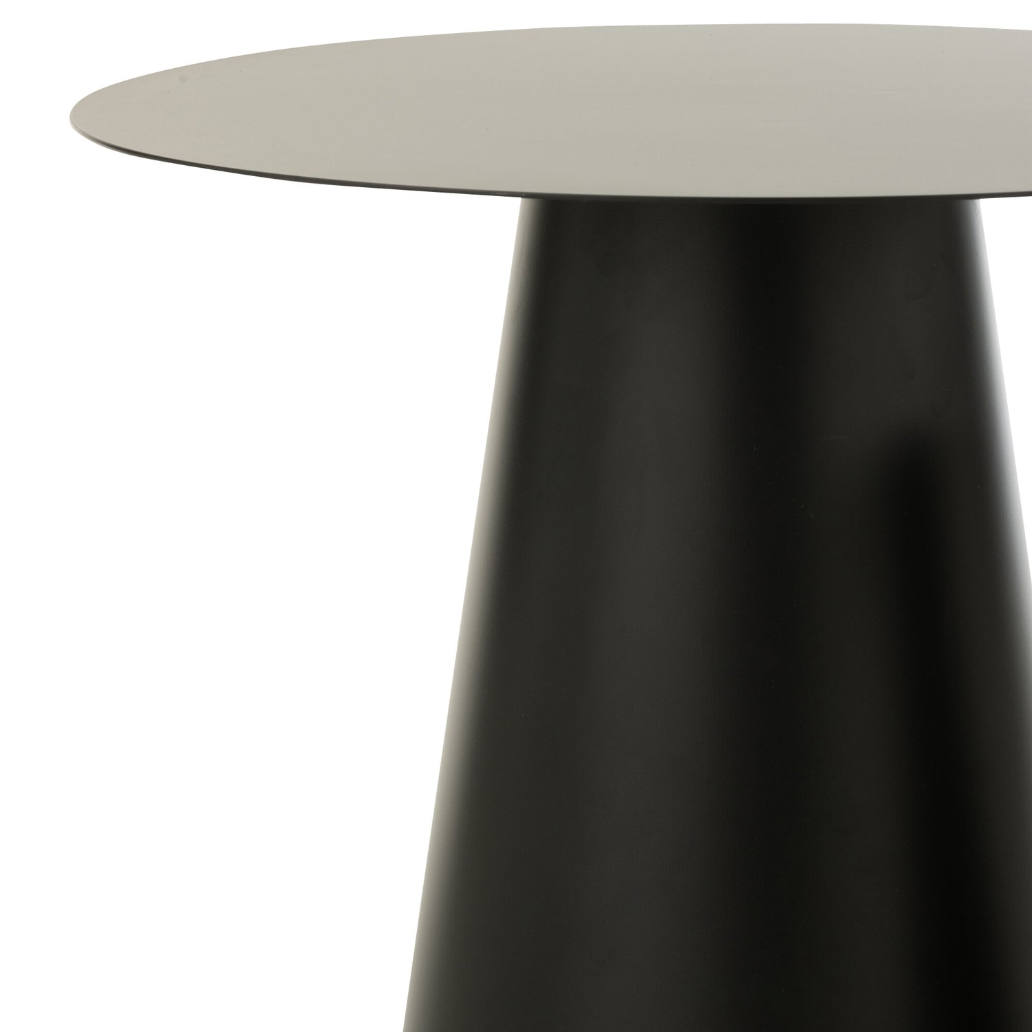 Bijzettafel Metaal Zwart/Goudkleurig Set van 2 J-Line - Bijzettafel - J-Line - livinglovely.nl