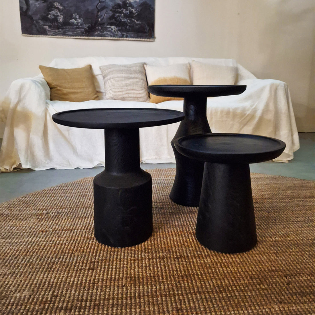 Bijzettafel Nero Dusk Raw Materials - Bijzettafel - Raw Materials - livinglovely.nl