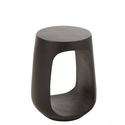 Bijzettafel Pod Gerecycleerd Hout Zwart - Bijzettafel - J-Line - livinglovely.nl