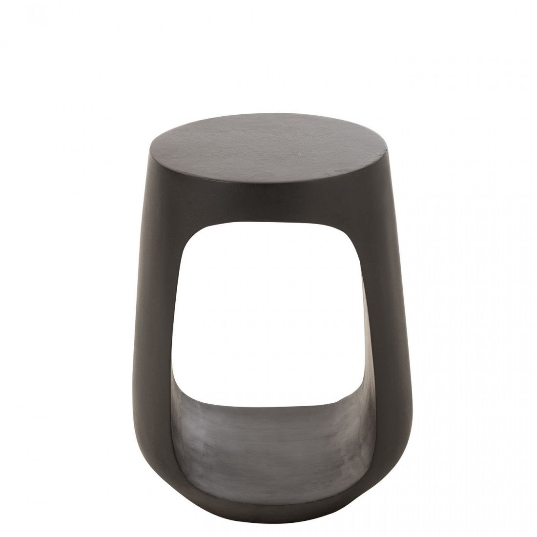 Bijzettafel Pod Gerecycleerd Hout Zwart - Bijzettafel - J-Line - livinglovely.nl