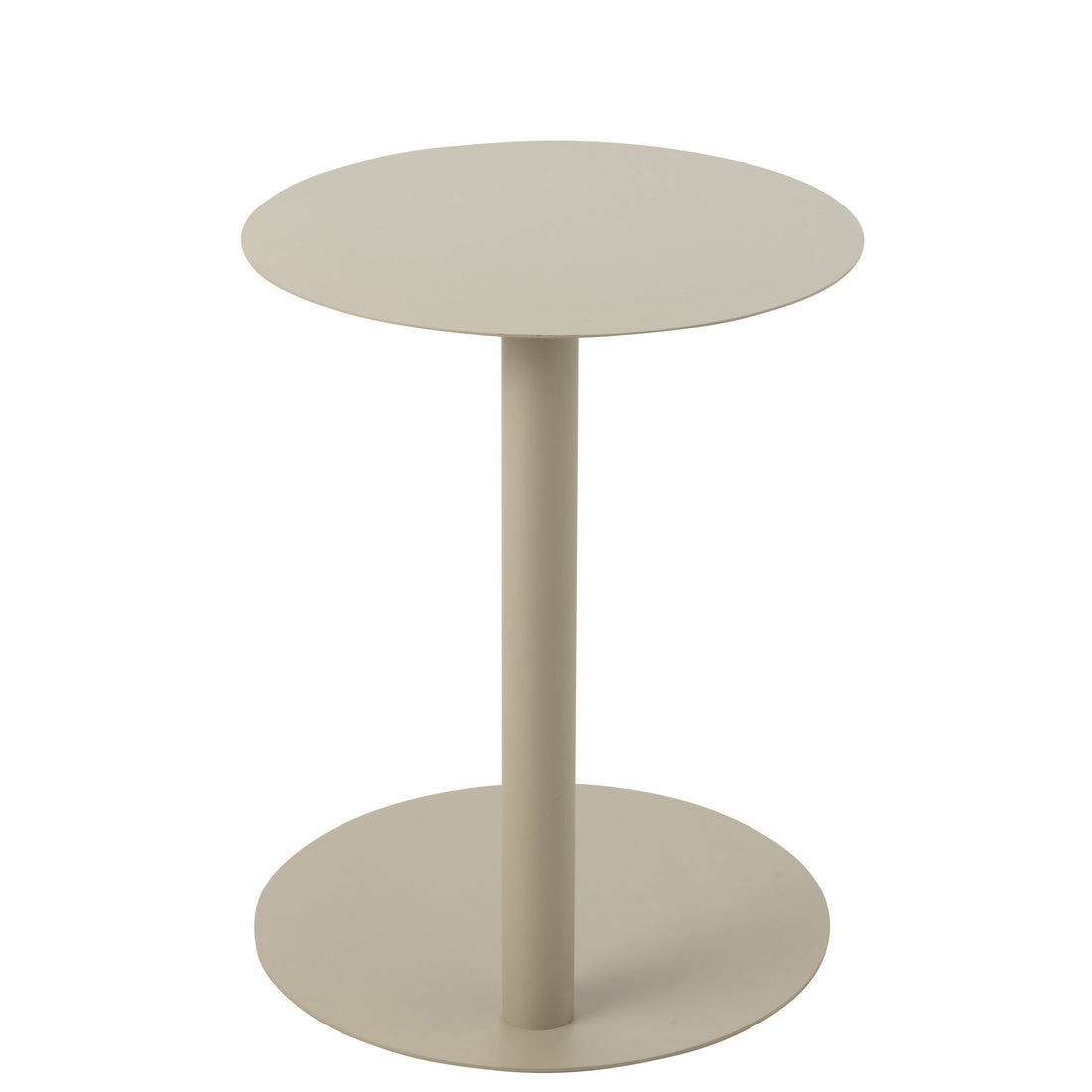 Bijzettafel Rond Metaal Beige J-Line
