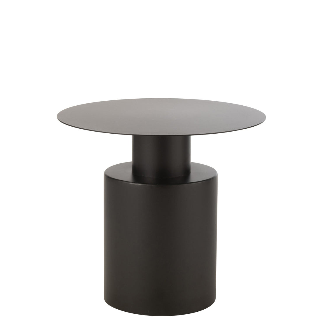 Bijzettafel Rond Metaal Zwart - Bijzettafel - J-Line - livinglovely.nl