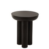 Bijzettafel Trio Mangohout Zwart - Bijzettafel - J-Line - livinglovely.nl