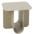 Bijzettafel Vierkant Metaal Beige - Bijzettafel - J-Line - livinglovely.nl