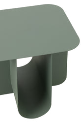Bijzettafel Vierkant Metaal Groen - Bijzettafel - J-Line - livinglovely.nl