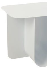 Bijzettafel Vierkant Metaal Wit - Bijzettafel - J-Line - livinglovely.nl