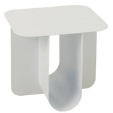 Bijzettafel Vierkant Metaal Wit - Bijzettafel - J-Line - livinglovely.nl