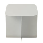 Bijzettafel Vierkant Metaal Wit - Bijzettafel - J-Line - livinglovely.nl