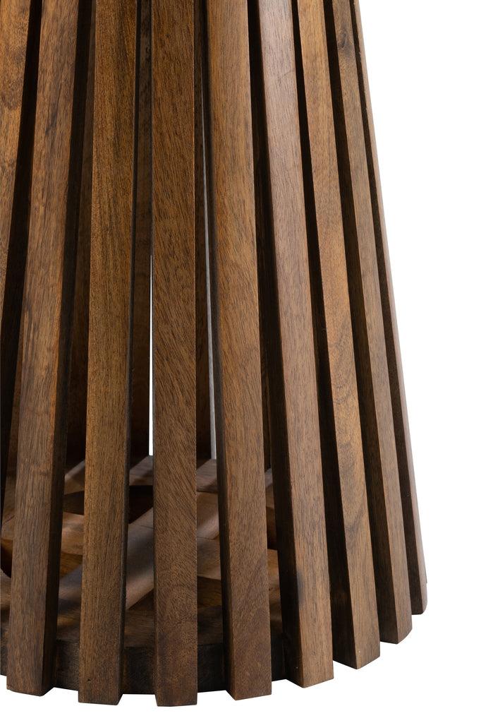 Bijzettafel Vincent Mangohout Bruin Small - Bijzettafel - J-Line - livinglovely.nl