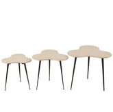 Bijzettafels Marmer/Metaal Set van 3 - Bijzettafel - J-Line - livinglovely.nl