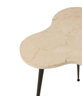 Bijzettafels Marmer/Metaal Set van 3 - Bijzettafel - J-Line - livinglovely.nl