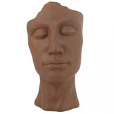 Bloempot David Klei Roest Large - Pot - J-Line - livinglovely.nl