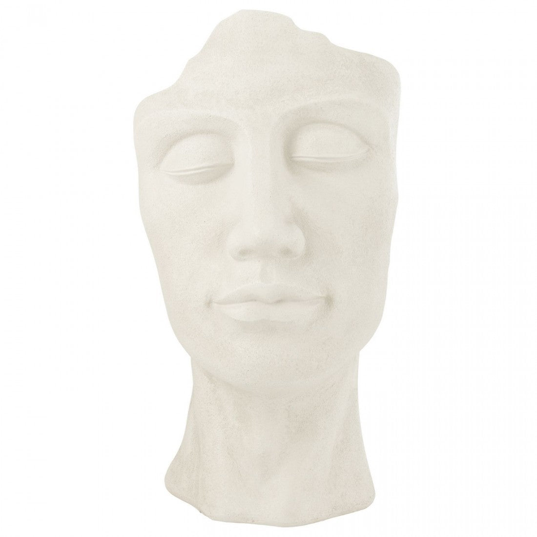 Bloempot David Klei Wit Large - Pot - J-Line - livinglovely.nl