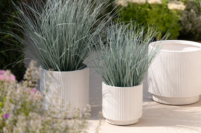 Bloempotten Misty Klei Wit Set van 3 - Pot - J-Line - livinglovely.nl